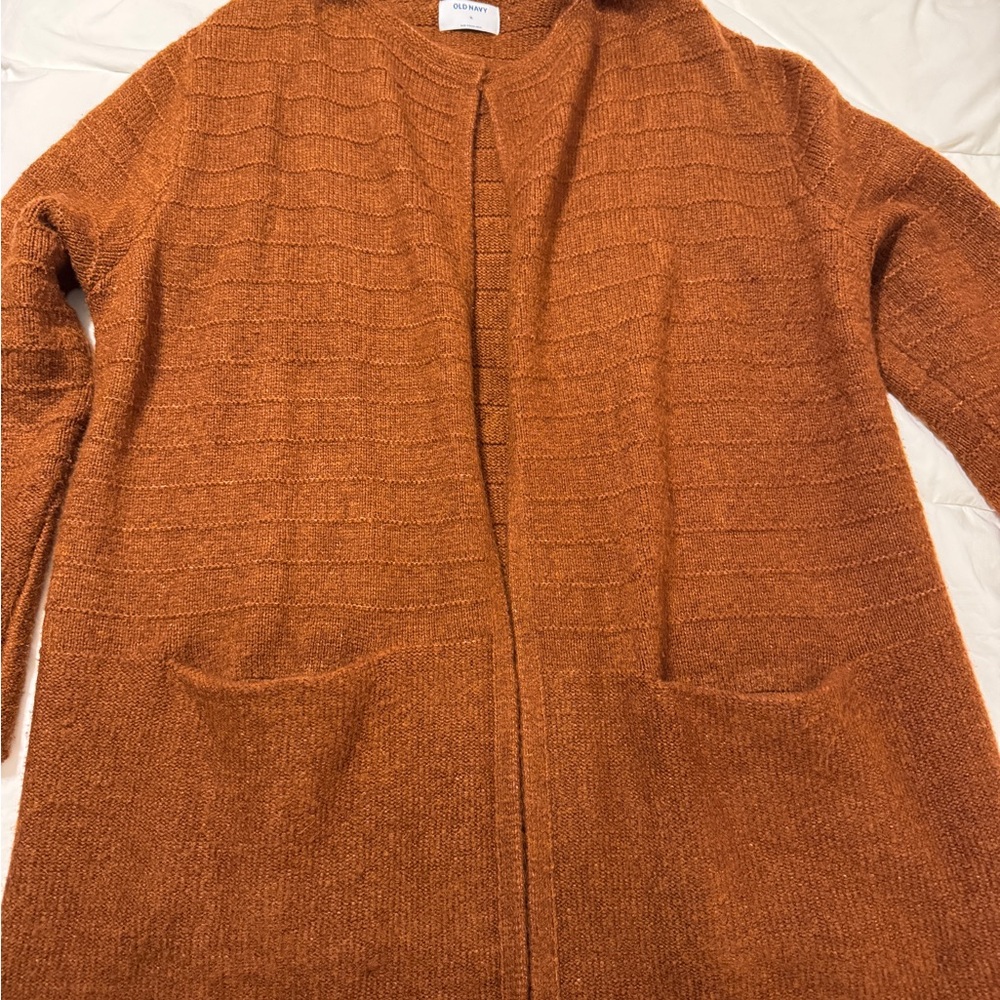 Old Navy Rust Knit Cardigan